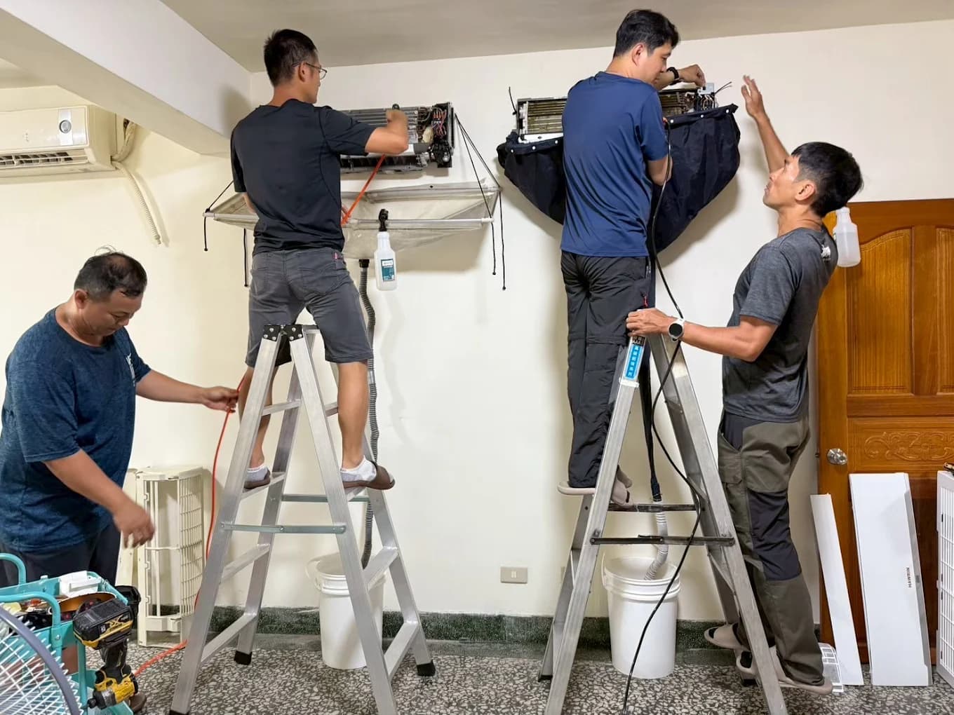 雄蓋涼家電清洗課程教學現場